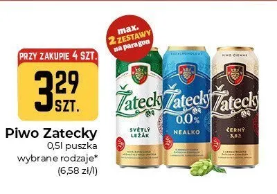 Piwo bezalkoholowe Zatecky Nealko promocja w Społem Częstochowa