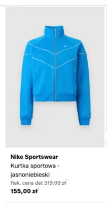 Kurtka sportowa Nike Sportswear - jasnoniebieski promocja w Lounge by Zalando