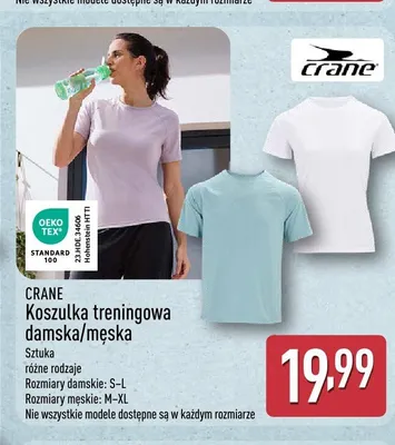 Koszulka treningowa damska/męska CRANE promocja w Aldi