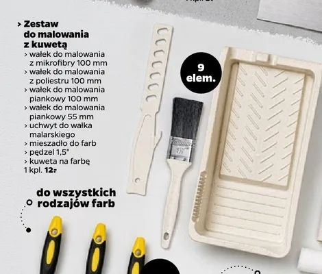 Zestaw do malowania z kuwetą promocja w Netto
