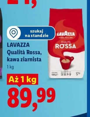 Kawa ziarnista Lavazza Qualità Rossa promocja w Lidl