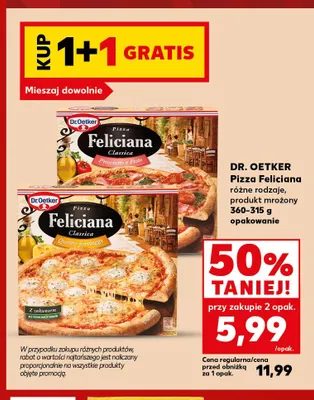 Pizza Feliciana Classica Prosciutto e Pesto Dr. Oetker promocja w Kaufland