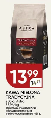 Kawa mielona Tradycyjna Astra promocja w Chata Polska