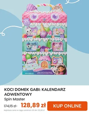 Koci Domek Gabi: kalendarz adwentowy Spin Master promocja w taniaksiazka.pl
