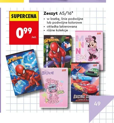 Zeszyt A5 16 kartek lakierowany St. Majewski promocja w Biedronka