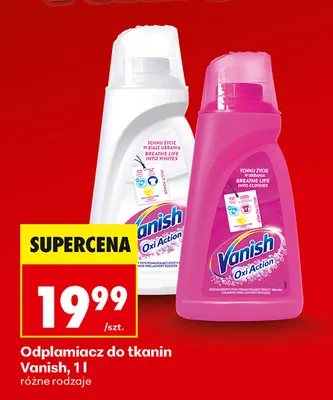 Odplamiacz do tkanin Vanish promocja w Biedronka