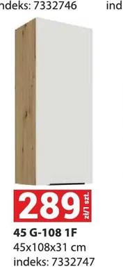 Szafka kuchenna wisząca 45 g-108 1F promocja w Merkury Market