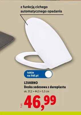 Deska sedesowa z duroplastu Livarno promocja w Lidl