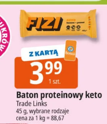 Baton proteinowy keto promocja w Leclerc