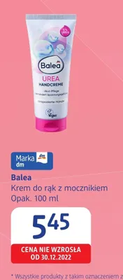 Krem do rąk z mocznikiem Balea promocja w Drogerie DM