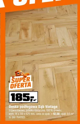 Deska podłogowa Dąb Vintage promocja w OBI