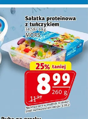 Sałatka proteinowa z tuńczykiem Mors promocja w Prim Market