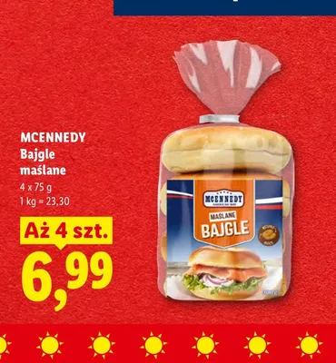Bajgle maślane McEnnedy 4-pak promocja w Lidl