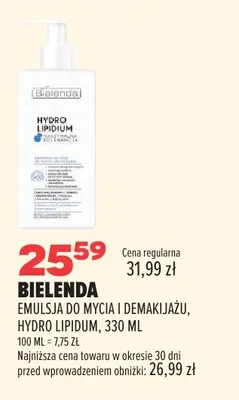 Emulsja do mycia i demakijażu Bielenda Hydro Lipidium promocja w Drogerie Natura