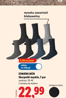 Skarpetki męskie 7-pak promocja w Lidl