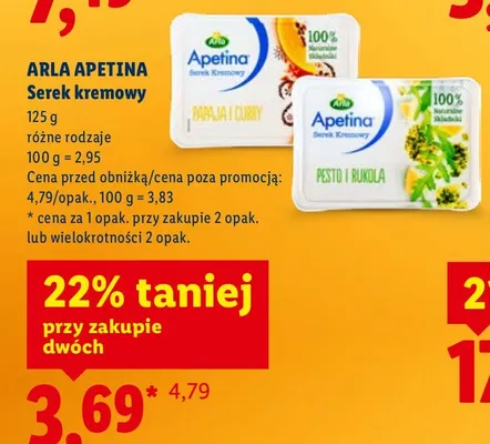 Serek kremowy 125 g, różne rodzaje promocja w Lidl
