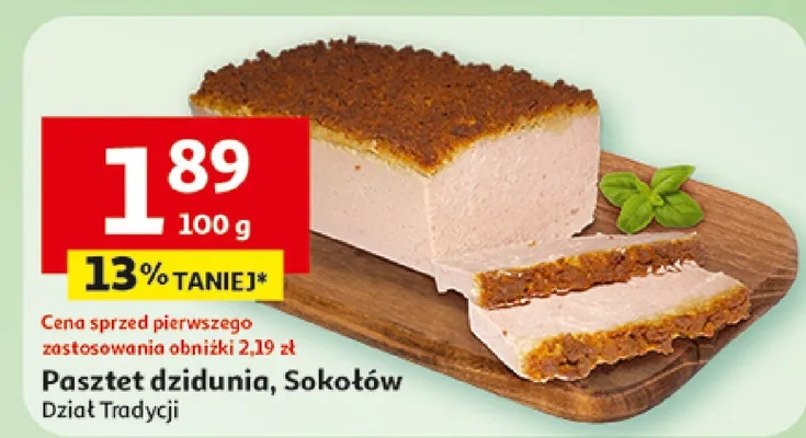 Pasztet dziunia promocja w Auchan