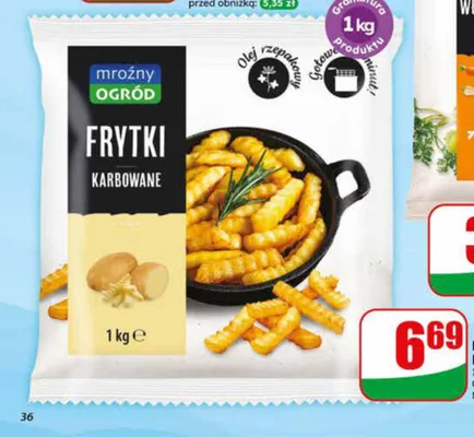 Frytki karbowane Mroźny Ogród promocja w Dino