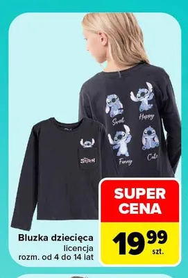 Bluzka dziecięca licencja promocja w Carrefour