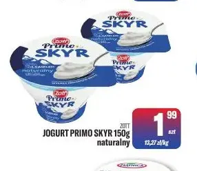 Jogurt Primo Skyr naturalny Zott promocja w Tomi Markt