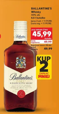 Whisky 40% alk. promocja w Kaufland