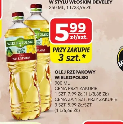 Olej rzepakowy Wielkopolski promocja w Top Market