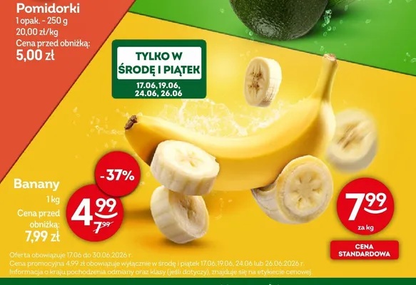 Banany promocja w Żabka