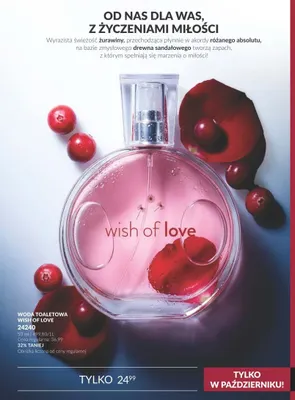 Woda toaletowa Wish of Love promocja w AVON