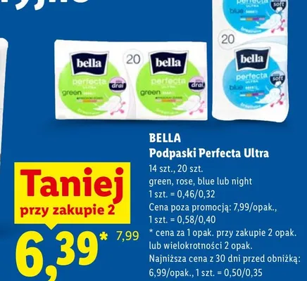 Podpaski Bella Perfecta Ultra Blue promocja w Lidl