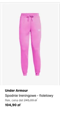 Spodnie treningowe Under Armour fioletowe promocja w Lounge by Zalando