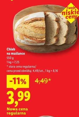 Chleb na maślance promocja w Lidl