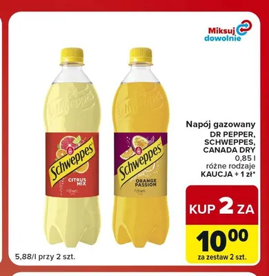 Napój gazowany Schweppes Citrus Mix promocja w Carrefour Market