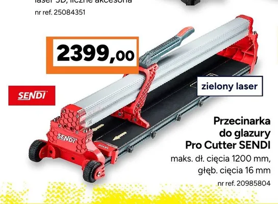 Przecinarka do glazury Sendi Pro Cutter promocja w Bricoman