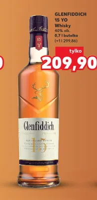 Whisky 15 YO Glenfiddich promocja w Kaufland