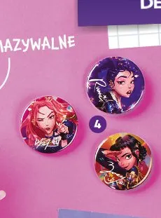 Przypinki Netflix K-Pop Demon Hunters promocja w Biedronka