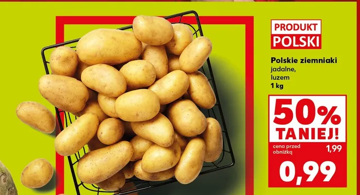 Ziemniaki jadalne polskie promocja w Kaufland