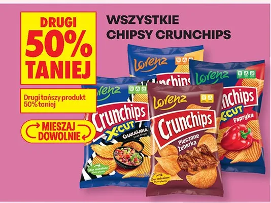 Chipsy Crunchips promocja w Biedronka