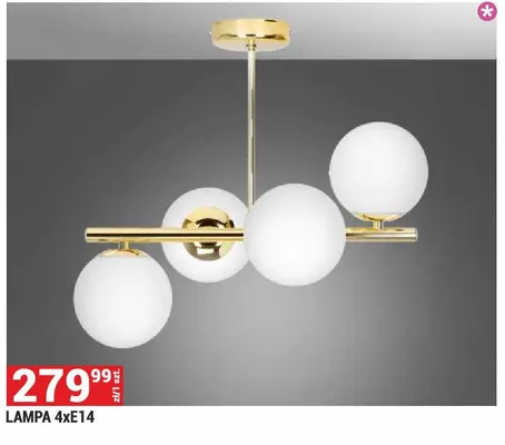 Lampa 4xE14 promocja w Merkury Market
