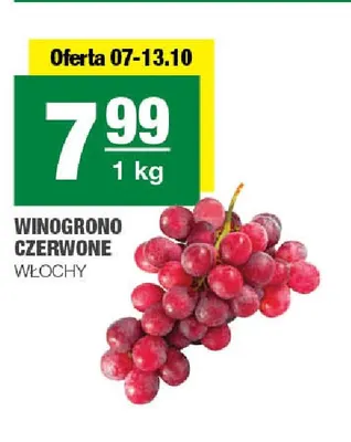 Winogrona czerwone promocja w SPAR