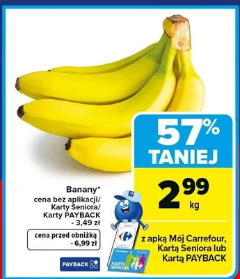 Banany promocja w Carrefour