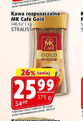 Kawa rozpuszczalna MK Café Gold promocja w Prim Market