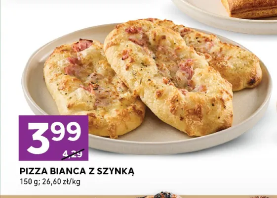 Pizza Bianca z szynką promocja w Stokrotka