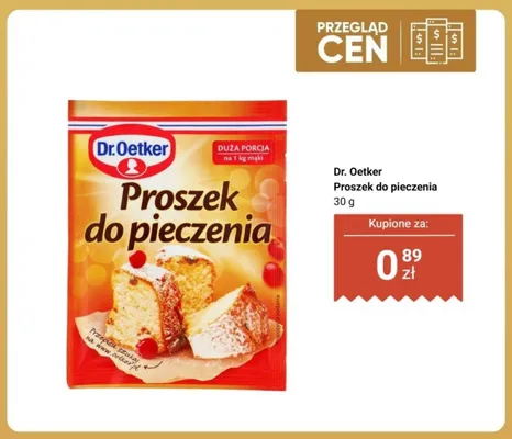 Proszek do pieczenia Dr. Oetker promocja w Biedronka