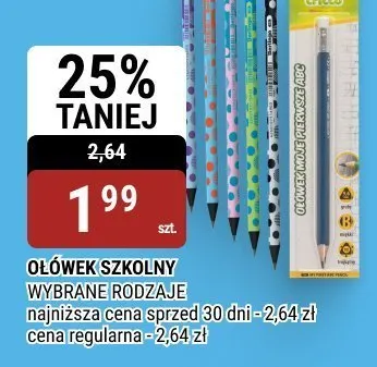 Ołówek szkolny Cricco promocja w bi1