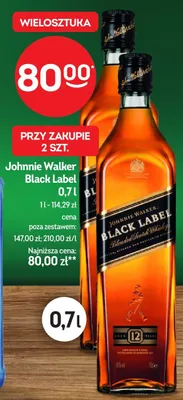 Whisky Johnnie Walker Black Label promocja w Żabka