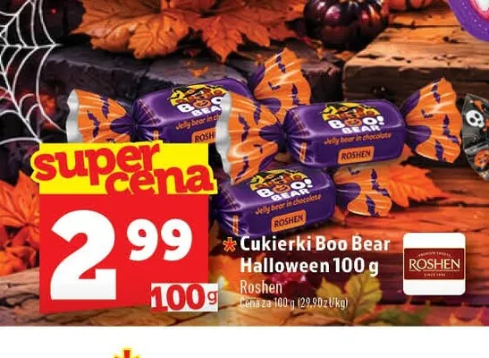 Cukierki Boo Bear Halloween Roshen promocja w TOPAZ