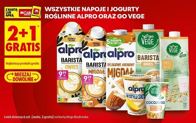 Napój migdałowy Alpro Delikatnie Kremowy Migdał promocja w Biedronka