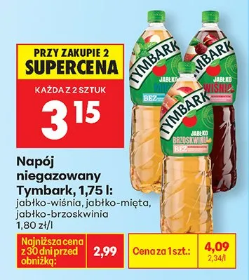 Napój niegazowany, różne rodzaje promocja w Biedronka