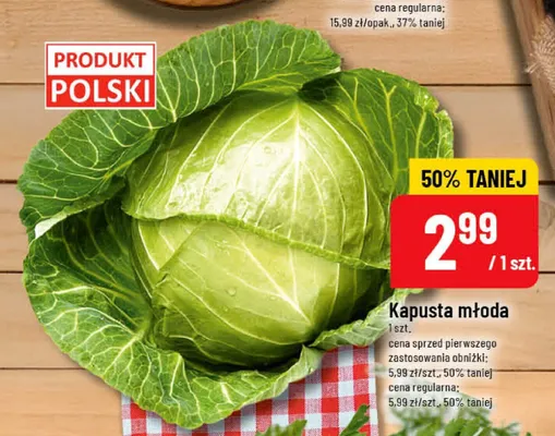 Kapusta młoda polska promocja w POLOmarket
