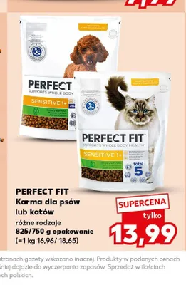 Karma dla psów Perfect Fit Sensitive 1+ promocja w Kaufland
